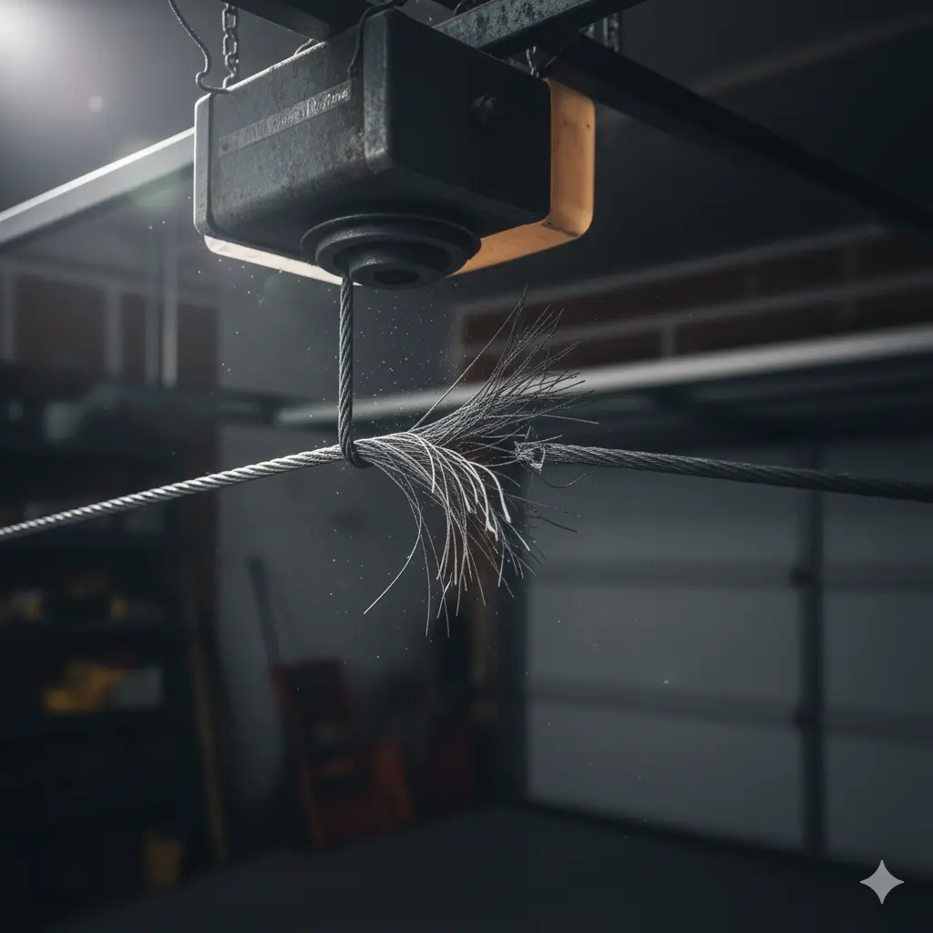 Broken or Frayed Garage Door Lift Cable Repair Service GTA