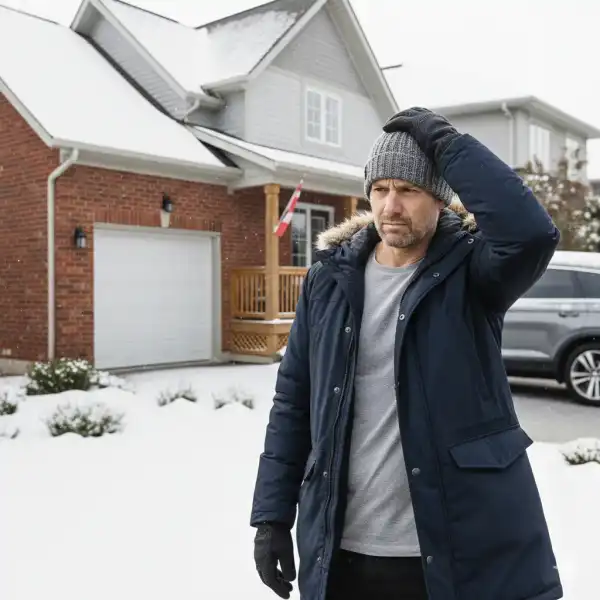 Professional garage door technician troubleshooting door that won't open in York Region