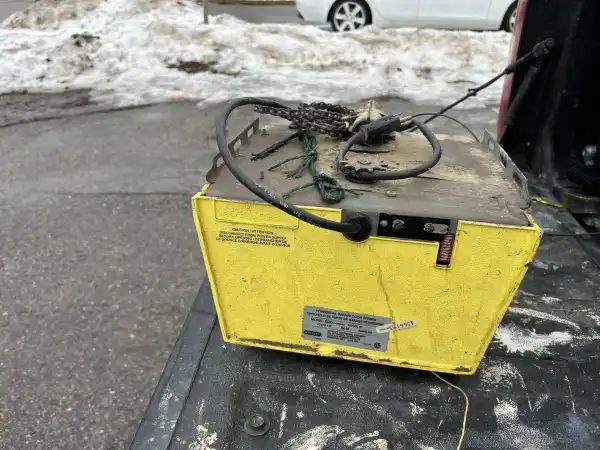 Old Stanley opener with exposed DIP switches